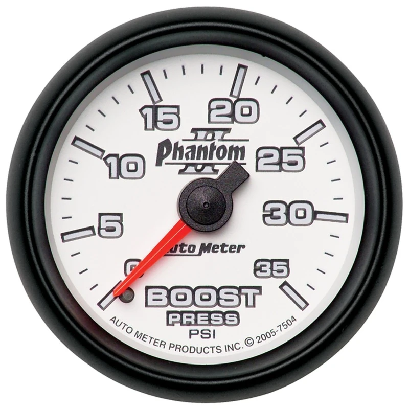 Autometer Phantom II 52,4mm Mechanisches 0-35 PSI Boostmanometer