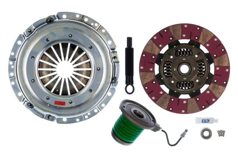 Exedy 2011-2016 Ford Mustang V8 Stage 2 Keramik-Metall-Kupplung mit Cushion-Button-Scheibe inkl. Slave