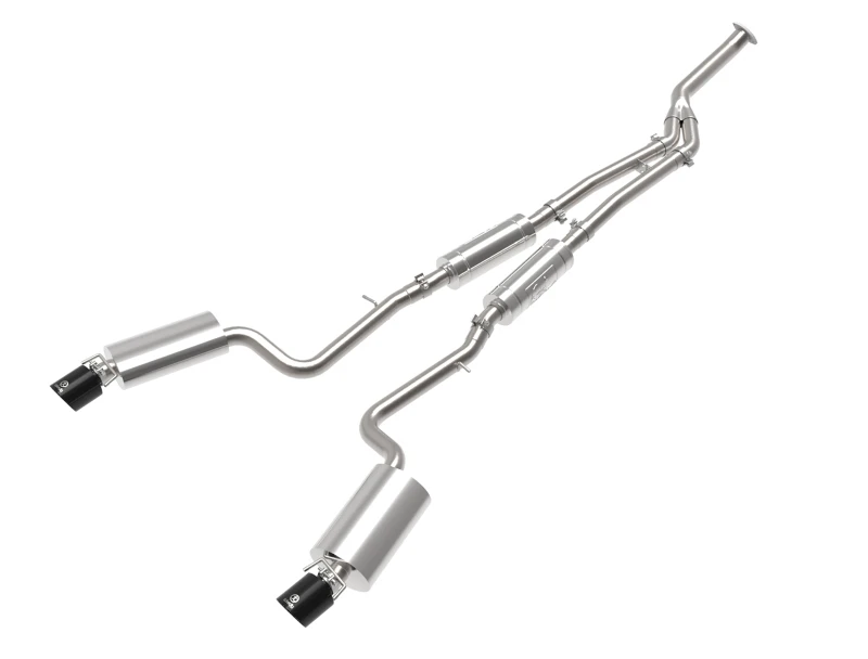 aFe POWER Takeda 16-17 Lexus IS200t L4-2.0L (t) 2,5 Zoll-3 Zoll 304 SS CB Auspuff mit schwarzen Endrohren