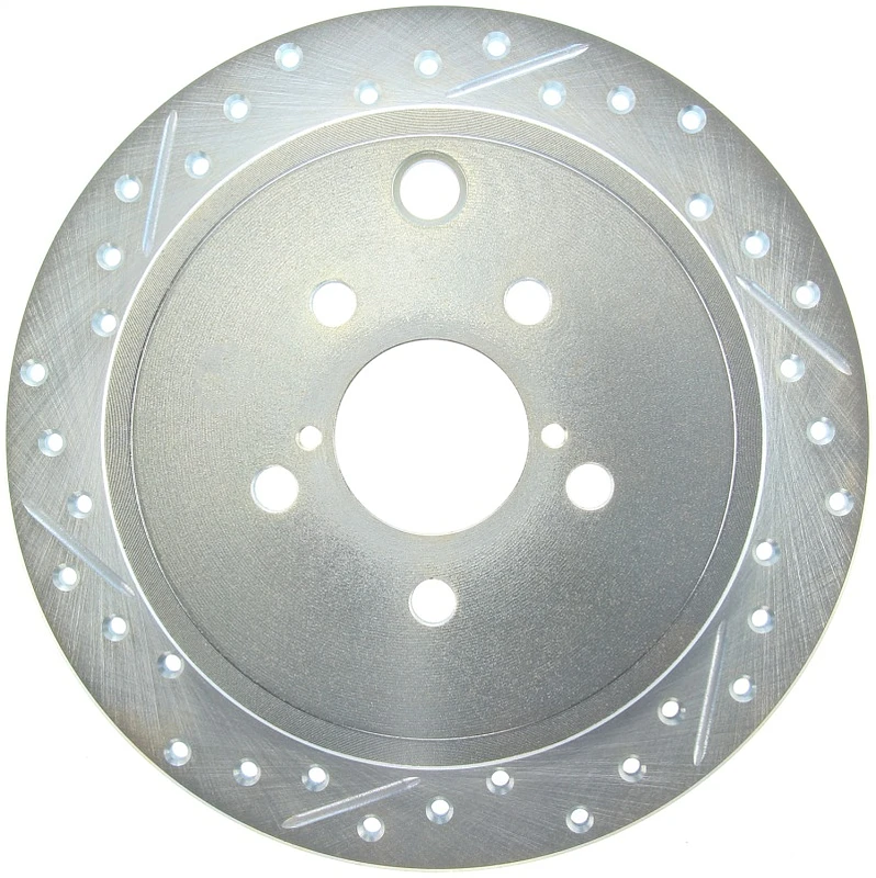 StopTech Select Sport Slotted and Drilled Right Rear Rotor for 09-13 Subaru Forester