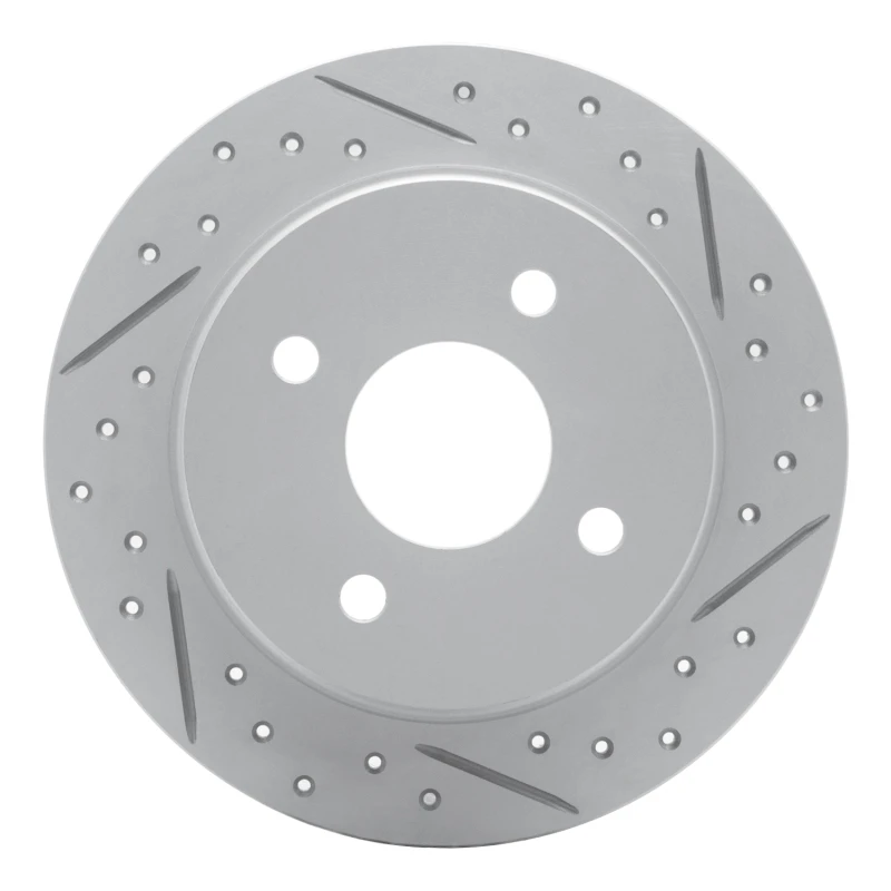 DFC 97-06 Hyundai Elantra Rear Right Drilled & Slotted Geoperformance Rotor