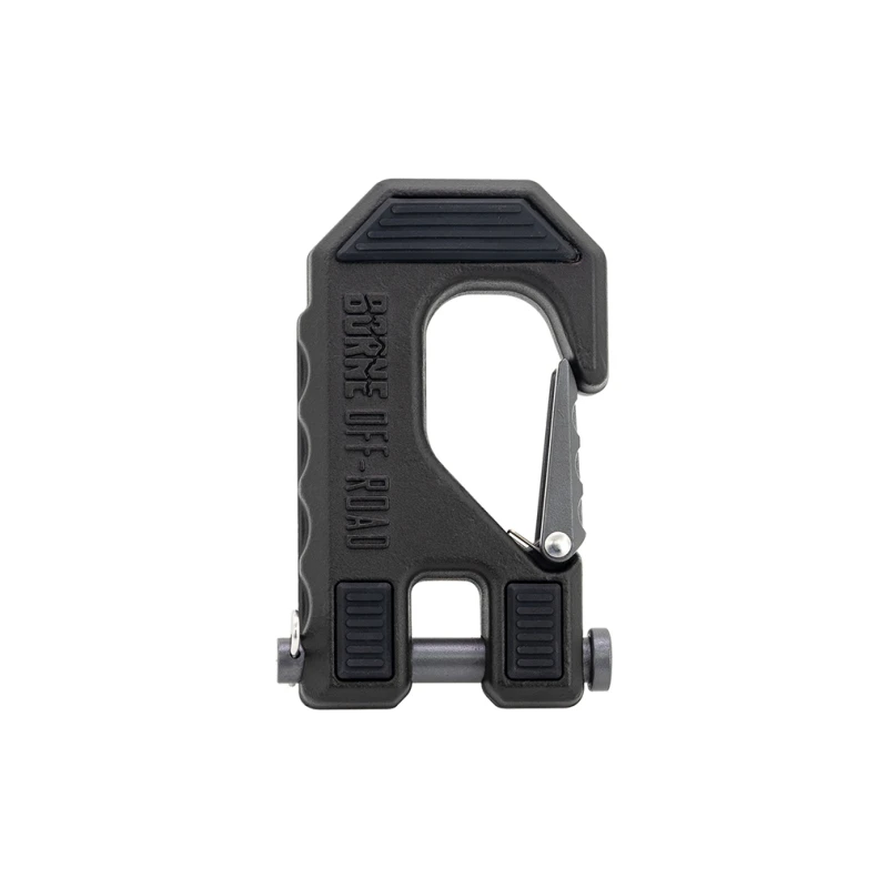 Borne Off-Road Winch Hook - 3/8in Rope - Hand Strap - Grau