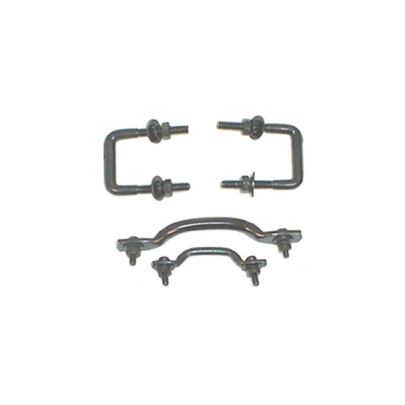 Rugged Ridge Windschutzscheibenhalter-Kit Schwarz 55-95 Jeep CJ / Jeep Wrangler