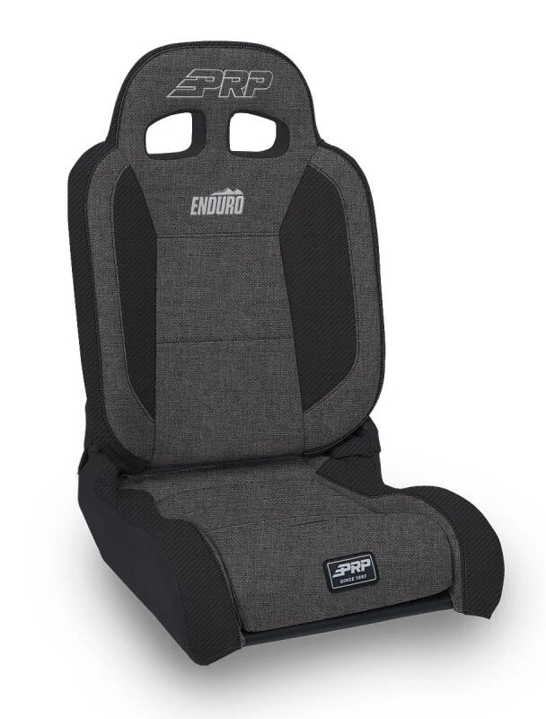 PRP EnduroDaily Reclining Suspension Seat - Black/Gray Tweed - Driver