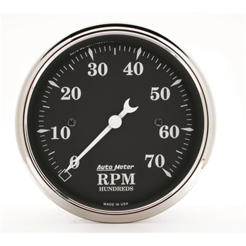 AutoMeter-Tachometer 3-1/8 Zoll 7K RPM In-Dash Old Tyme Schwarz