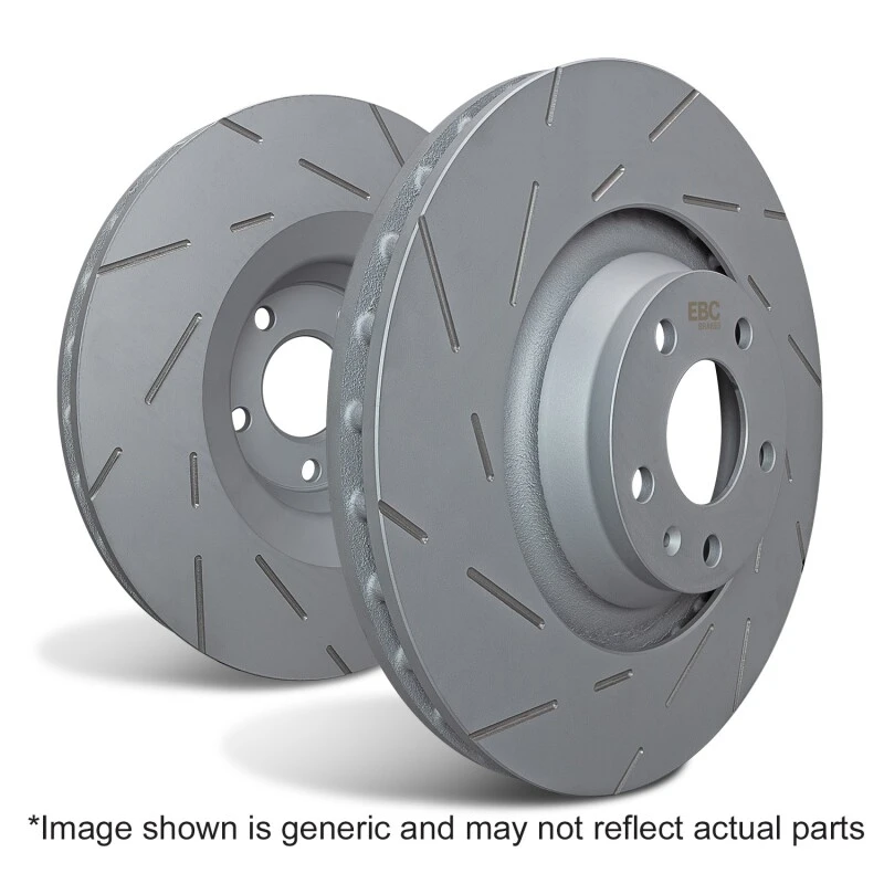EBC 14-18 Subaru Forester (SJ) USR Blackdash Sport Slotted Rear Rotors