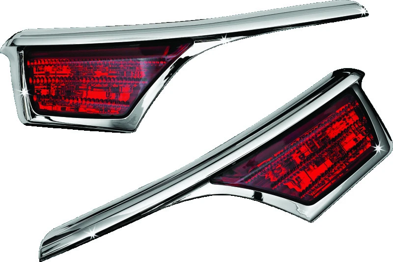 Kuryakyn L.E.D. Passenger Armrest Trim mit Blinker für 06-17 GL1800 Chrom