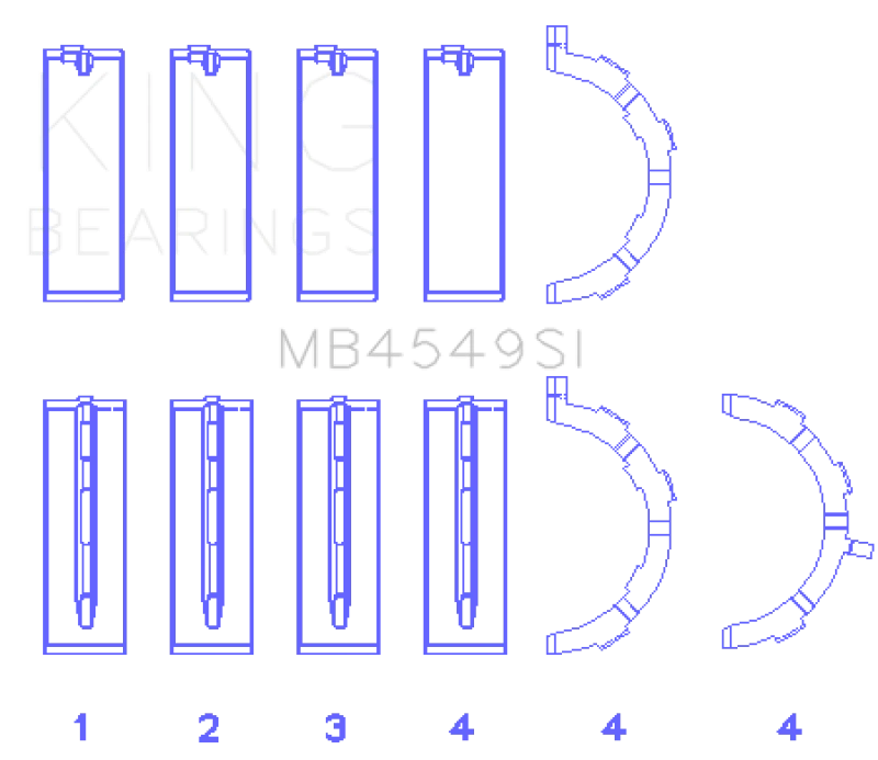 king-engine-bearings_MB4549SI0.25-6796620fa2b42 King Engine Bearings Ford Ecoboost 3.5L V6 (Size +0.75mm) Main Bearing Set