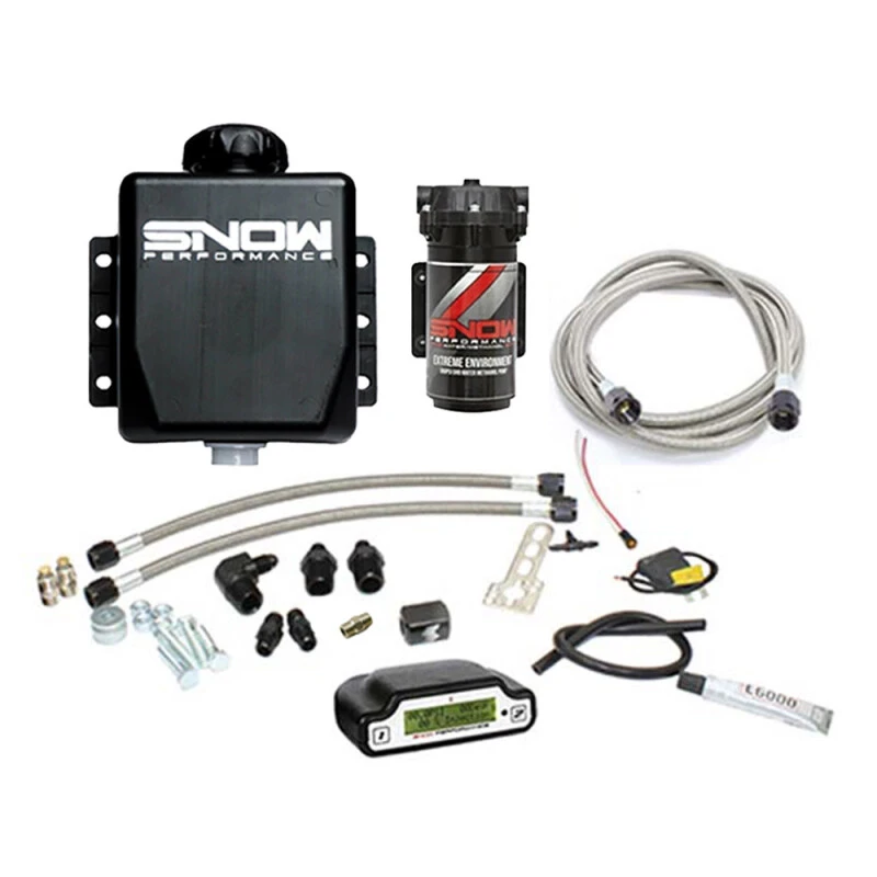 Snow Performance Stg 3 Boost Cooler EFI 2D MAP Prog. Water Injection Kit (SS Braided Line & 4AN)