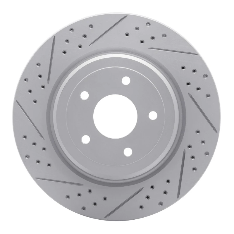 DFC 06-13 Chevrolet Corvette Rear Left Drilled & Slotted Geoperformance Rotor