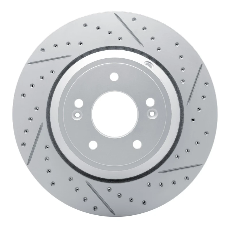 DFC 18-23 Genesis G80 Rear Right Drilled & Slotted Geoperformance Rotor
