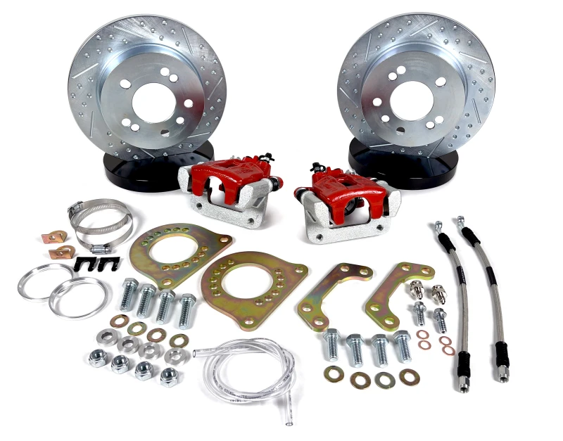 Baer Brakes Ford 8.8in C-Clip Rear Ends 10.5in Classic Series Rear Brake Kit - Red
