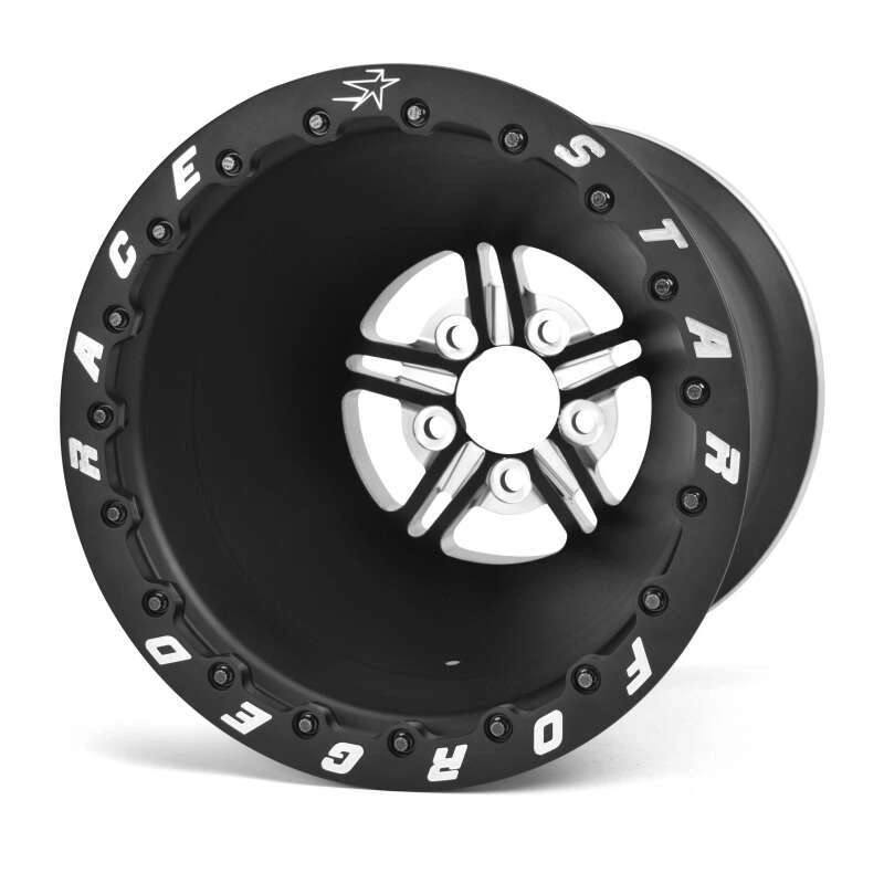 race-star_63-510452021B-67ac51f405585 Race Star 63 Pro Forged 15x10 DBL Sportsman 5x4.50 BC / 3.00in. BS Wheel - Black Anodized/Machined