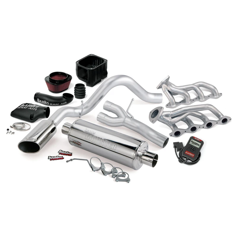 Banks Power 03-06 Chevy 4.8-5.3L EC/CCSB PowerPack-System - SS-Einzelauspuff mit Chrom-Spitze