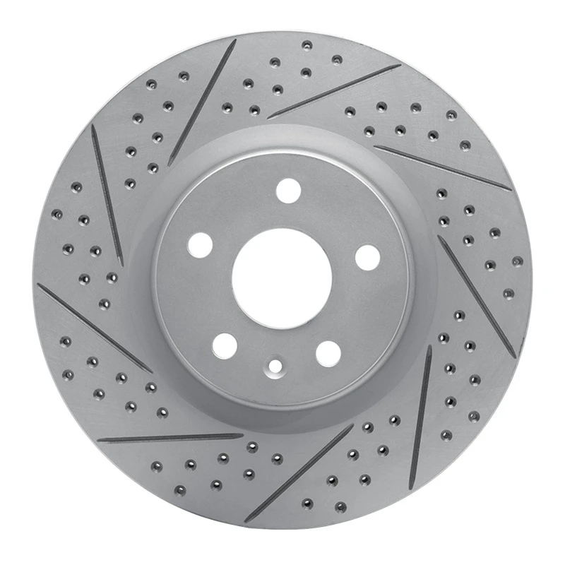 DFC 08-17 Cadillac Cts Front Left Drilled & Slotted Geoperformance Rotor