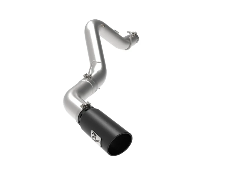 aFe Large Bore-HD 5 IN 409 SS DPF-Back Auspuffsystem mit schwarzem Endrohr 20-21 GM Truck V8-6.6L