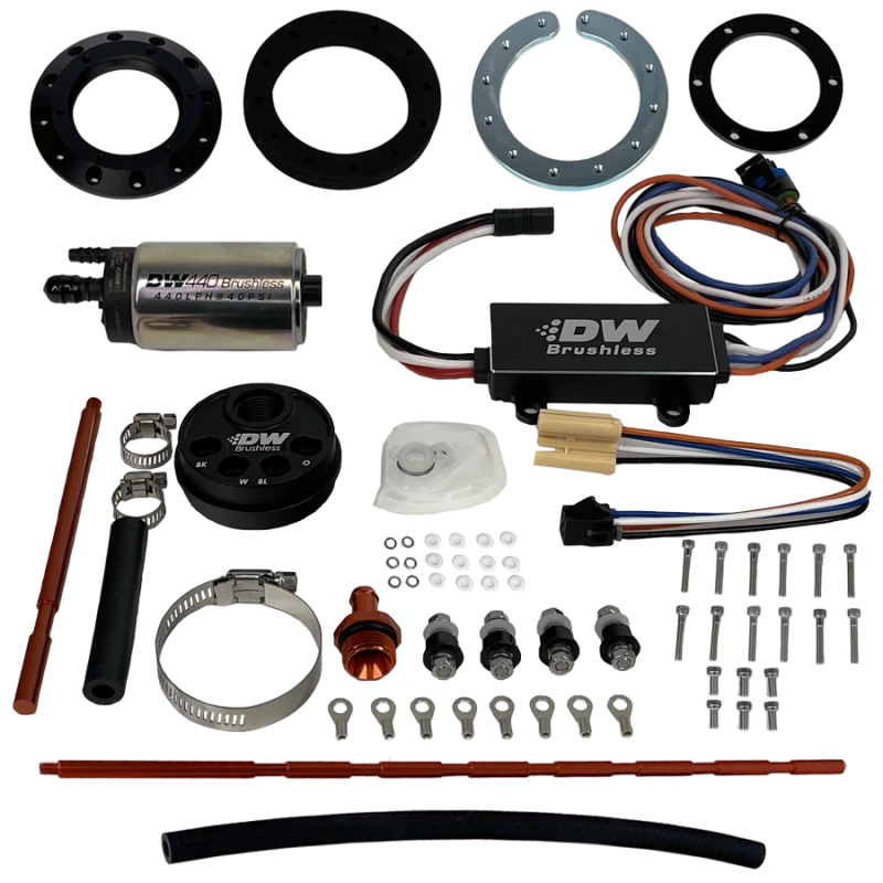 DeatschWerks Universal In-Tank Pump Mount w/ DW440 Brushless 415lph Fuel Pump & Controller