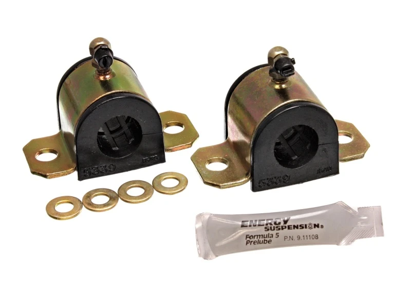 Energy Suspension 03-06 Toyota Corolla/Matrix Schwarzes 24mm Vorderes Stabilisator-Bushings-Set (Schmierbar