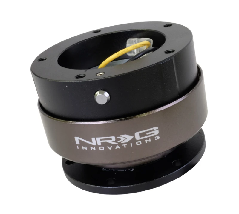 NRG Quick Release Kit Gen 2.5 – Schwarz / Schwarz Ring (6 Loch Basis 5 Loch Oberseite)