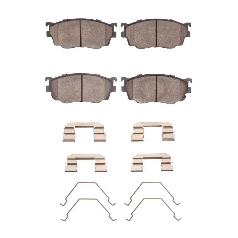 DFC 98-03 Mazda 626 Front 5000 Advanced Semi Metallic Brake Pads and Hardware Kit