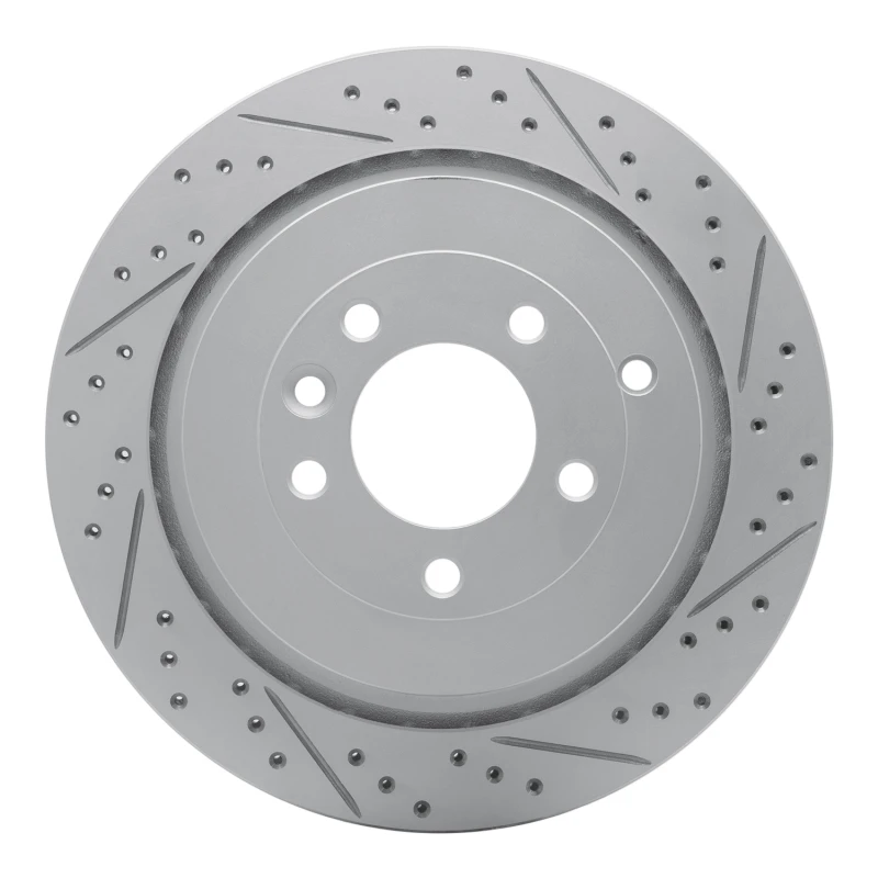 DFC 05-16 Land Rover Discovery (Latin America) Rear Right Drilled & Slotted Geoperformance Rotor