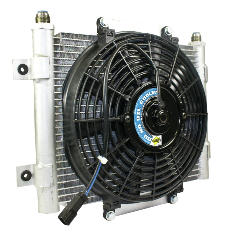 BD Diesel Xtrude Trans Cooler mit Lüfter 5,5 Zoll