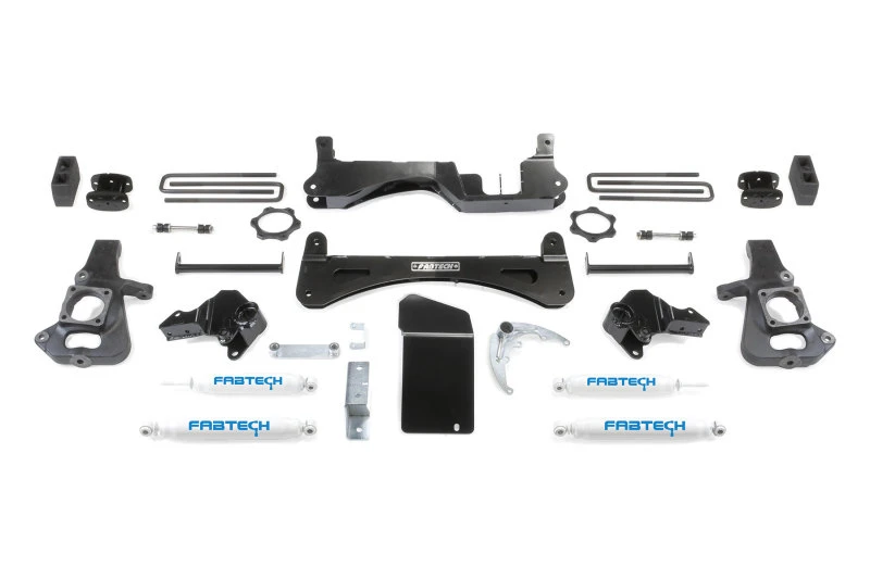 Fabtech 01-10 GM C/K2500HD/3500HD 6 Zoll Rts-System mit Perf.-Stoßdämpfern