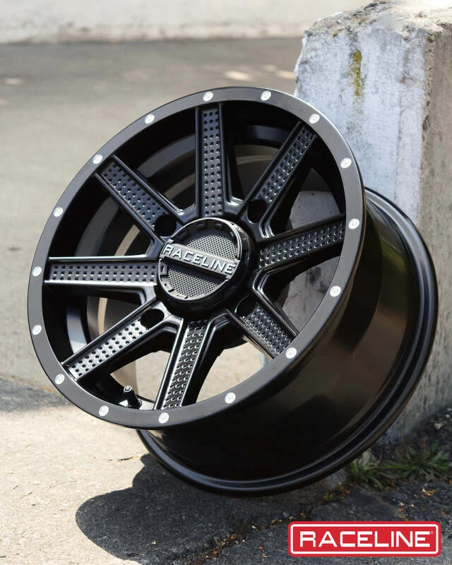 Raceline A92B Hostage 14x7in / 4x156 BP / 2+5 -47mm Offset / 83.8mm Bore - Satin Black Wheel