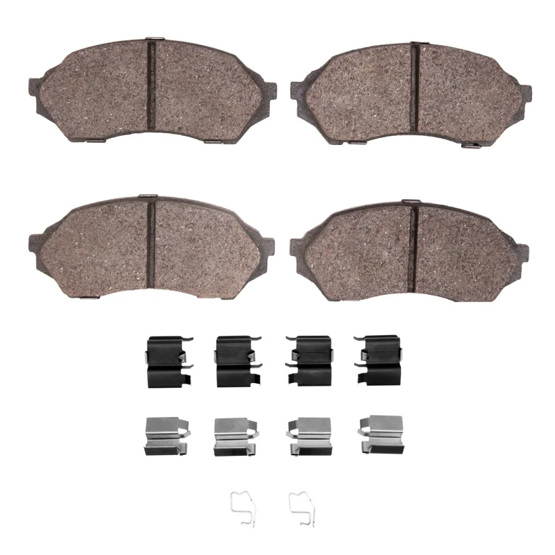 DFC 99-01 Mazda Protege Front 5000 Advanced Semi Metallic Brake Pads and Hardware Kit