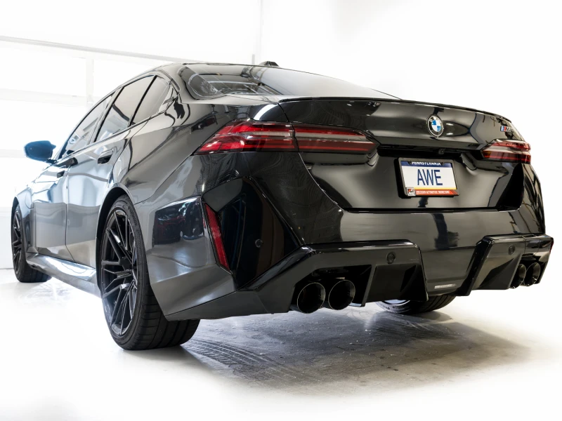 AWE Tuning BMW G90/G99 M5 Track Edition Cat-Back Exhaust - Diamond Black Tips