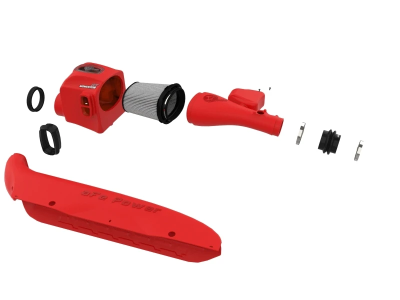aFe 16-23 Toyota Tacoma V6 3.5L Momentum GT Red Edition Kaltluft-Ansaugsystem mit Pro DRY S Filter
