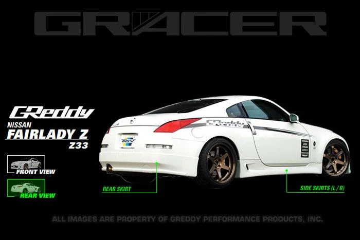 GReddy Seitenschweller für 2003–2008 Nissan 350Z