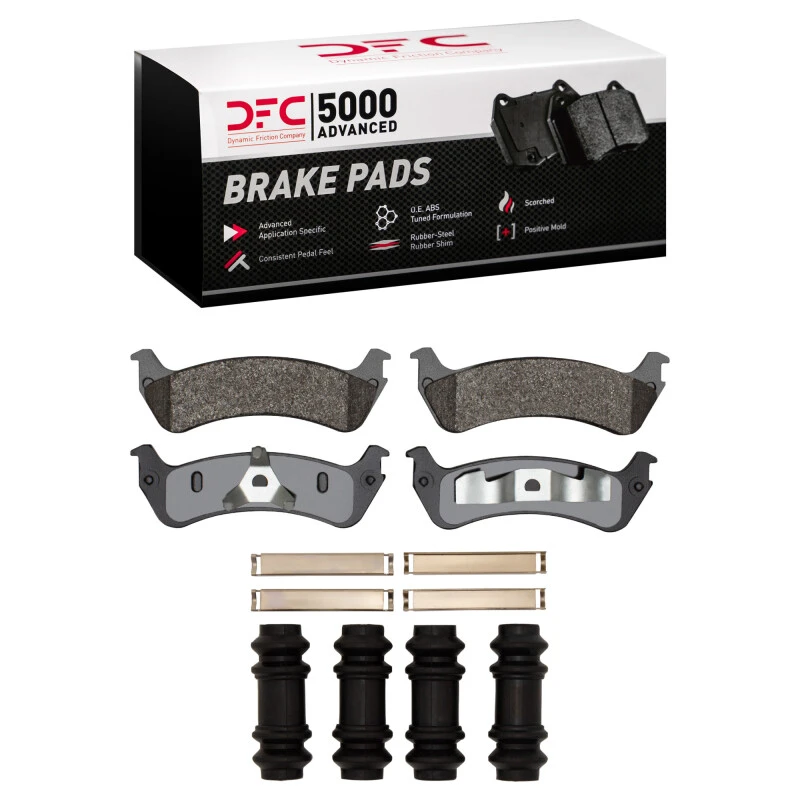 DFC 95-02 Ford Explorer Rear 5000 Advanced Semi Metallic Brake Pads and Hardware Kit