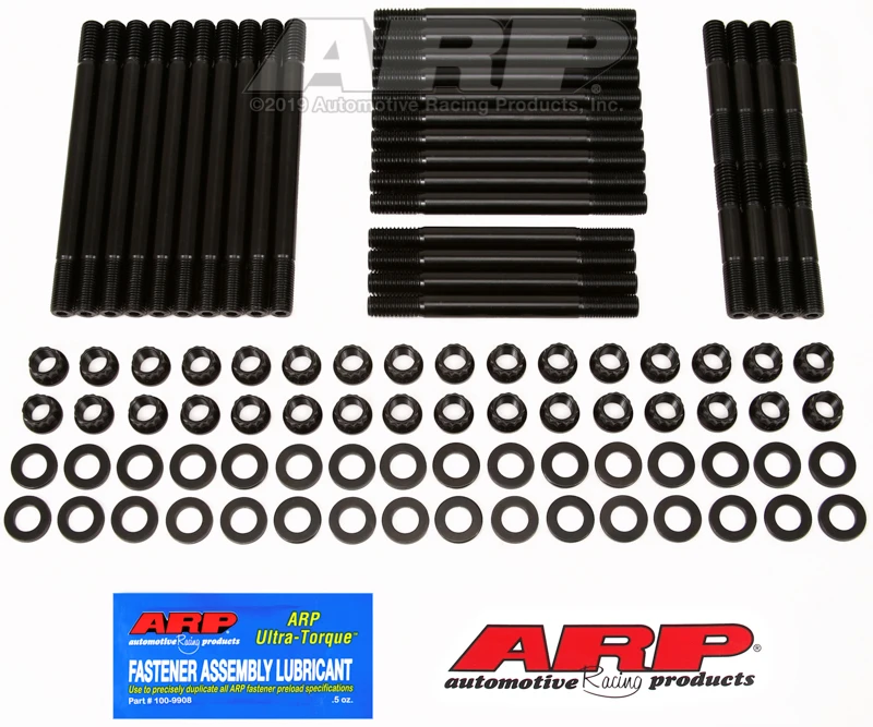 ARP BB Head Stud Kit for Chevrolet Brodix - Black