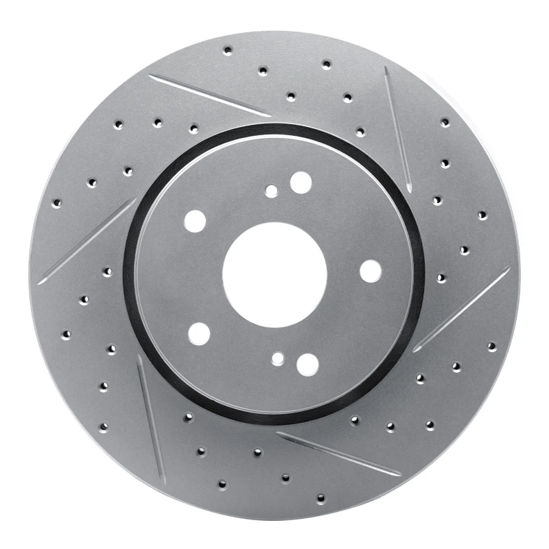 DFC 10-13 Suzuki Kizashi Front Right Drilled & Slotted Geoperformance Rotor