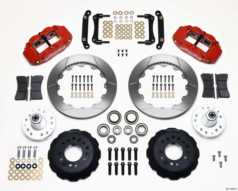 Wilwood Narrow Superlite 6R Vorderrad-Kit 12,88 Zoll Rot 79-81 Camaro