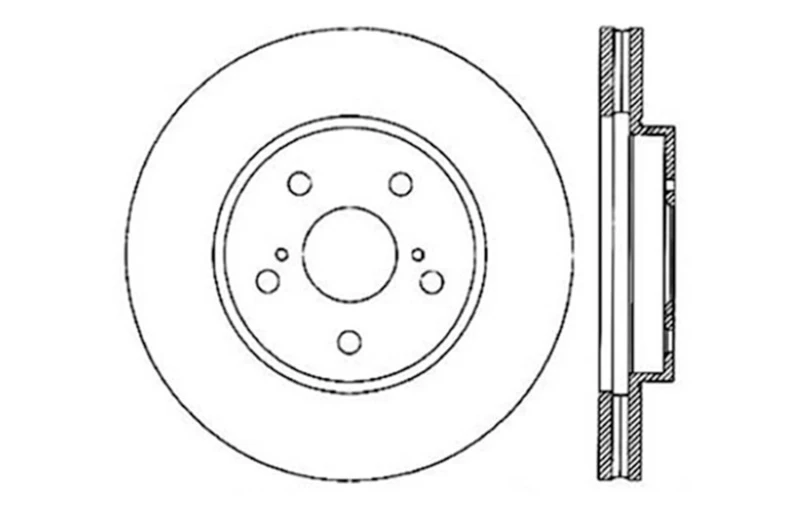 stoptech_128.44125R-6794df31bda78 StopTech 02 Lexus ES250/300/330/350/06-12 IS250/300/350 Drilled Left Front Rotor