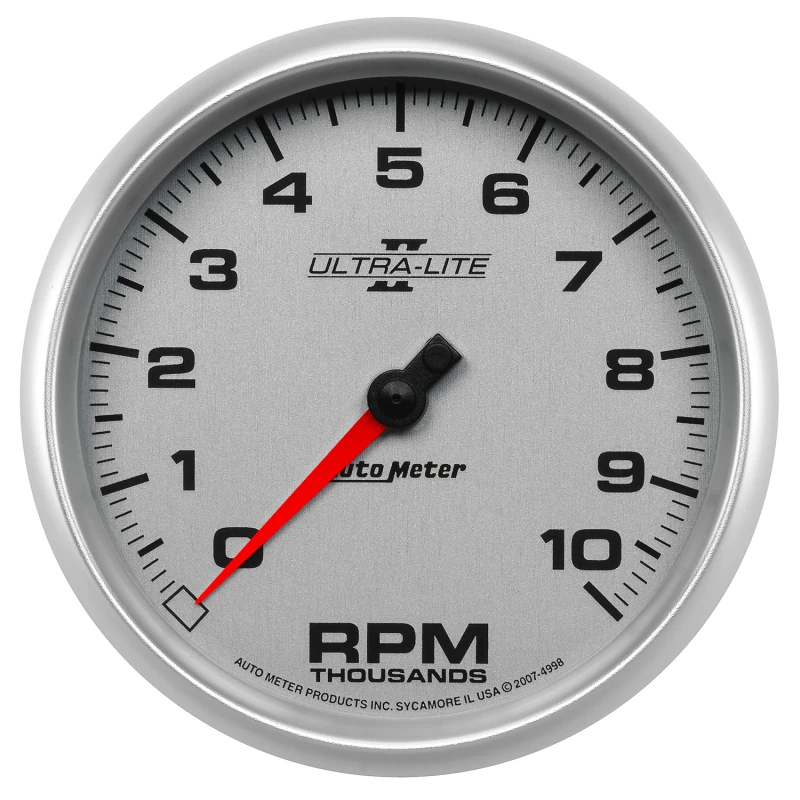 Autometer Ultra-Lite II 5 Inch 10000 RPM In-Dash Tachometer