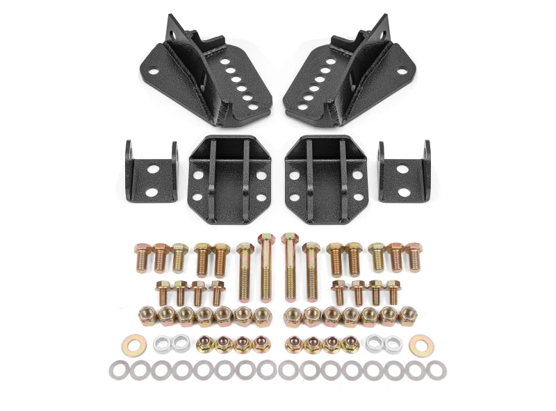 BMR 64-72 GM A-Body Coilover-Umbausatz hinten einstellbar Schock Mt ohne CAB - Black Hammertone