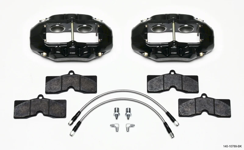 Wilwood D8-4 Vordere Bremse Kit Schwarz Corvette C2 / C3 65-82