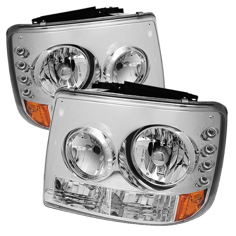 spyder_5012456-6794bc6fb0821 Spyder Chevy Silverado 1500 99-02 ( Not Fit HD Model)LED Crystal Headlights Chr HD-YD-CS99-1PC-AM-C