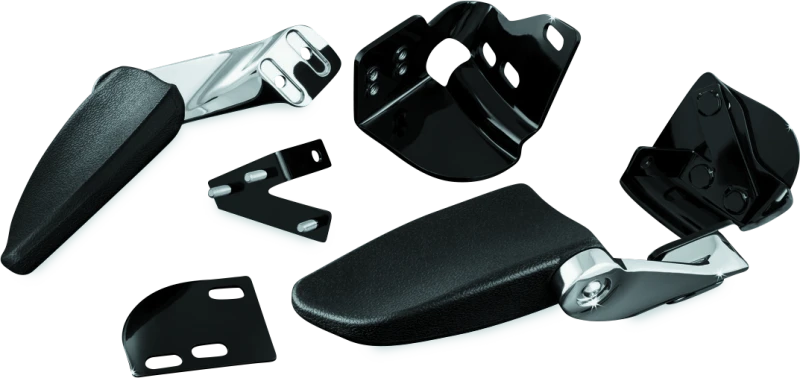 Kuryakyn Stealth Passenger Armrests für 1997–2013 Harley Touring Modelle Chrome