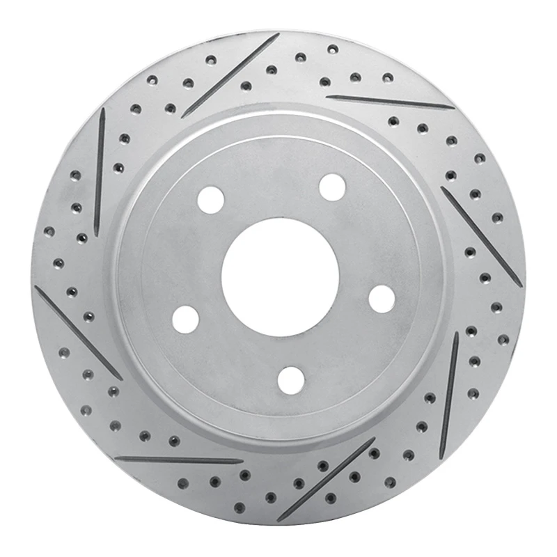 DFC 04-06 Dodge Ram 1500 Pickup Rear Left Drilled & Slotted Geoperformance Rotor