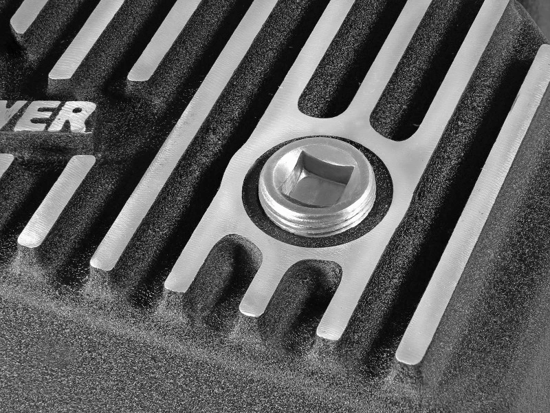 AFE Motorölwanne Schwarz Feingefräst; 14-16 Dodge RAM 1500 EcoDiesel 3.0L V6 (td)