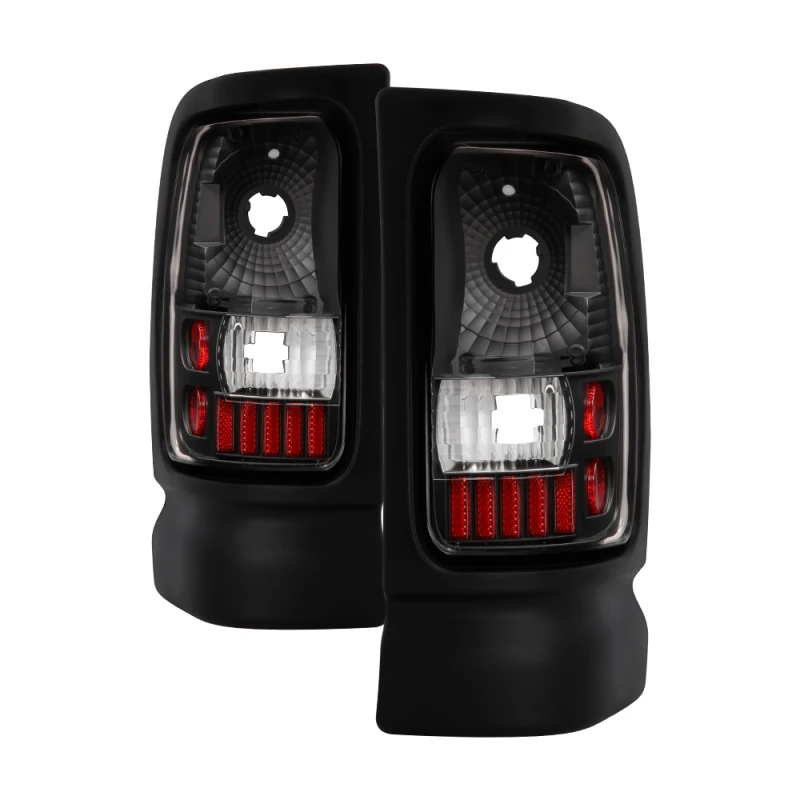 spyder_5012753-6794b4b619432 Xtune Dodge Ram 1500/2500/3500 94-01 Euro Style Tail Lights Black ALT-ON-DRAM94-BK