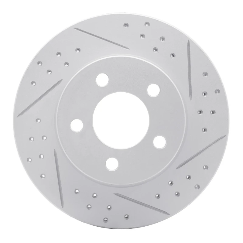 DFC 95-02 Ford Explorer Front Right Drilled & Slotted Geoperformance Rotor