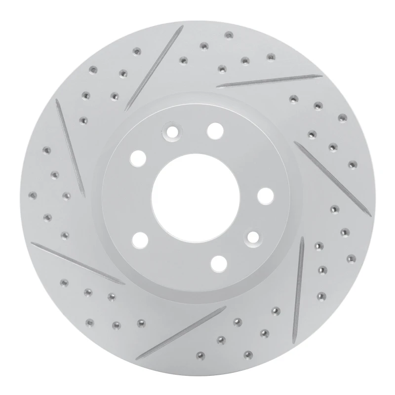 DFC 06-13 Ford Fusion Front Left Drilled & Slotted Geoperformance Rotor