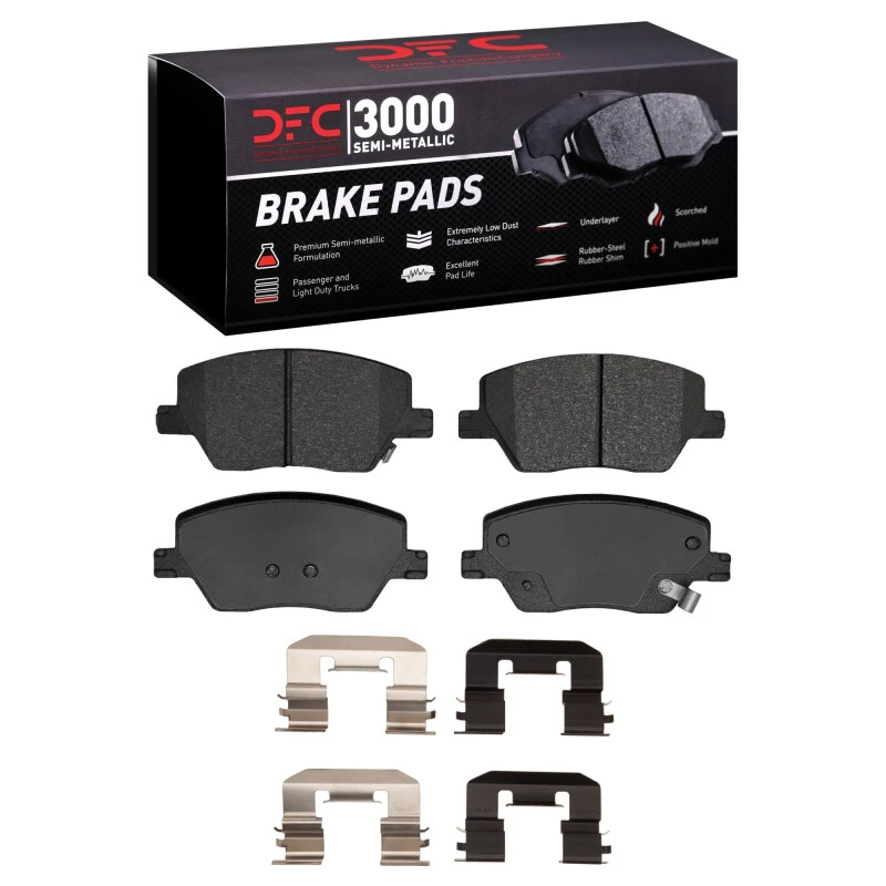 DFC 17-20 Dodge Neon (Mexico) Front 3000 Semi-Metallic Brake Pads and Hardware Kit