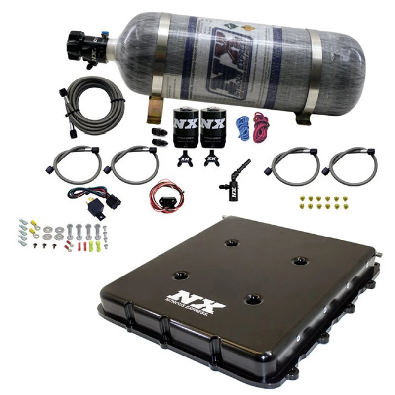 Nitrous Express Nitrous-Kit mit Billet LT4 Kompressor-Deckel und 12lb Flasche