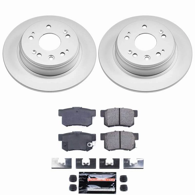 Power Stop 02-04 Honda CR-V Rear Z23 Coated Brake Kit